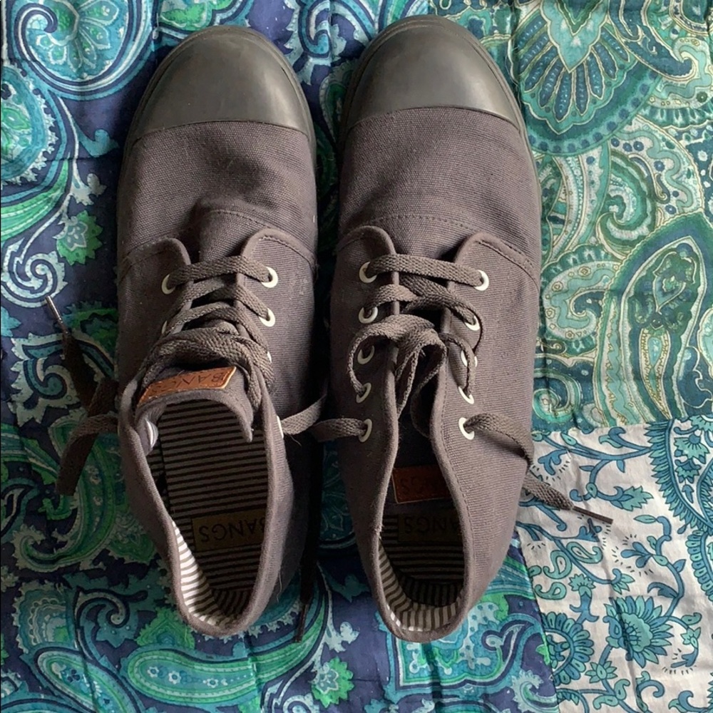 Grey Bangs high tops